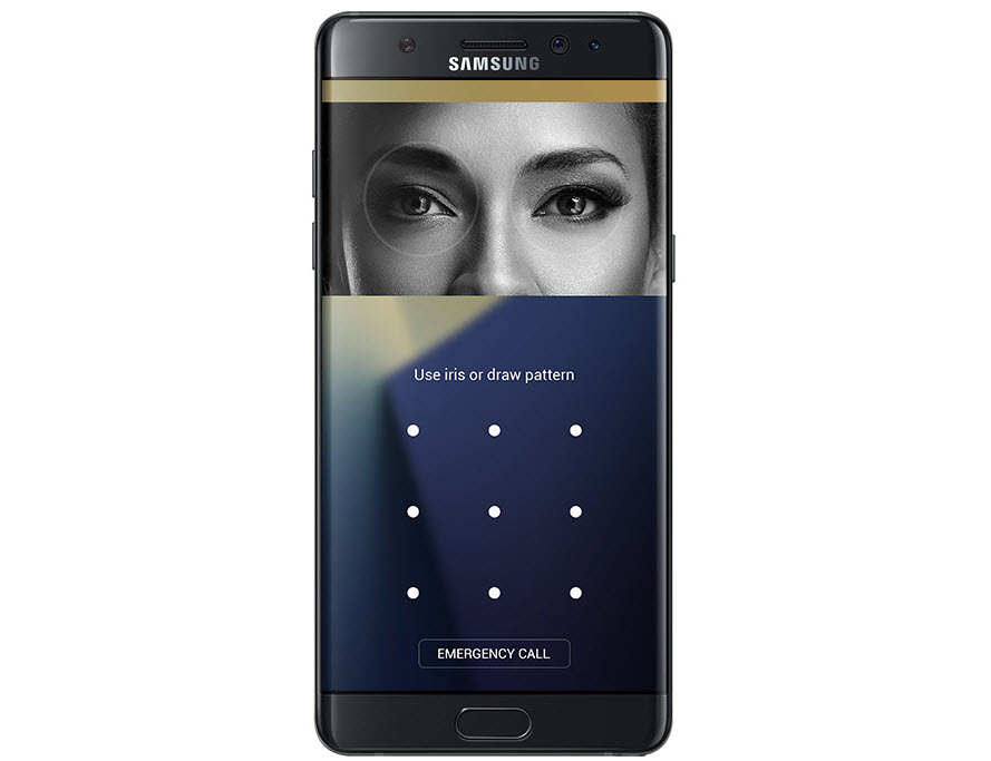 三星還沒來得及大書特書的 Note 7 上的虹膜識別功能